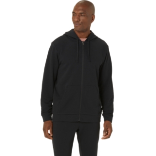 SWEAT FULL ZIP HOODIE | Men | Performance Black | Mens Jackets, Hoodies ...