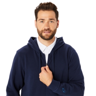 SWEAT FULL ZIP HOODIE | Midnight | Hoodies & Sweatshirts | ASICS