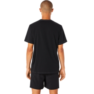 Image 2 of 7 of Men's Performance Black ASICS HEX GRAPHIC COTTON BLEND SHORT SLEEVED TEE Mens Short Sleeved Tops