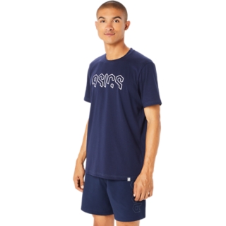 ASICS HEX GRAPHIC COTTON BLEND SHORT SLEEVED TEE, Image 3 of 7
