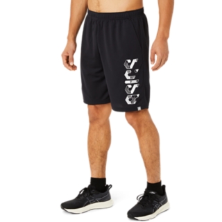 ASICS HEX GRAPHIC DRY SHORTS Men PERFORMANCE BLACK BRILLIANT WHITE Men s Shorts ASICS Singapore