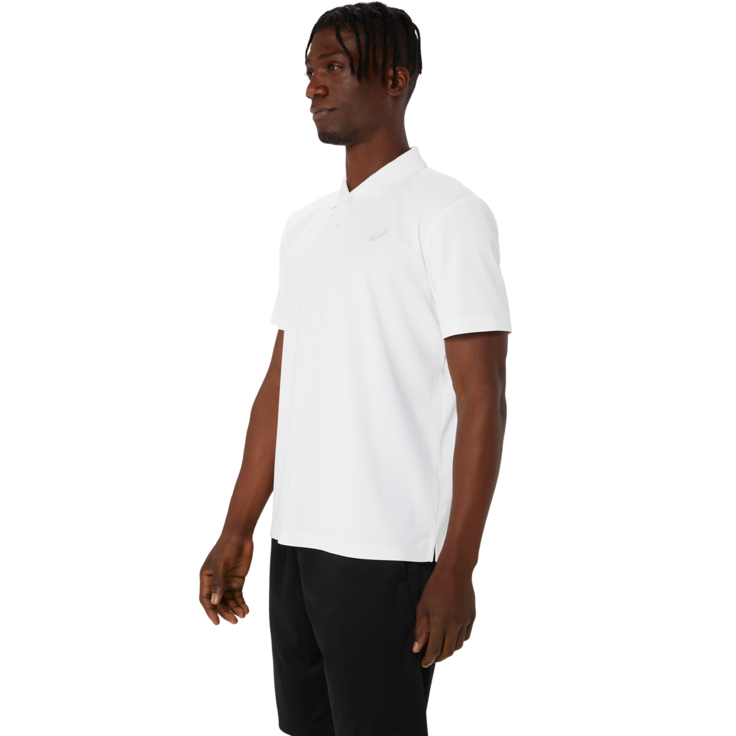 Мужское поло ASICS Short Sleeve Polo Shirt, цвет: Яркий белый — фото 2