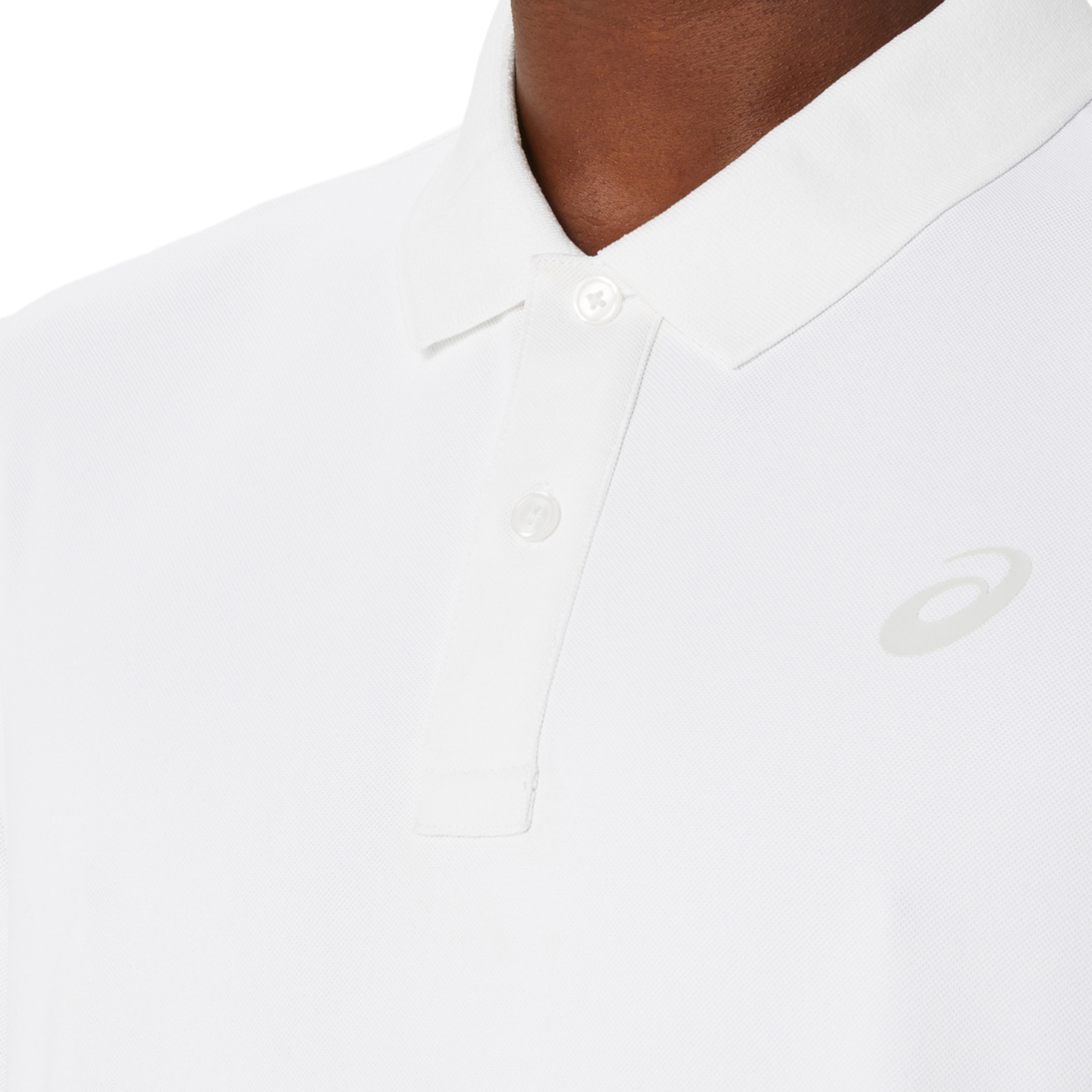 Мужское поло ASICS Short Sleeve Polo Shirt, цвет: Яркий белый — фото 3