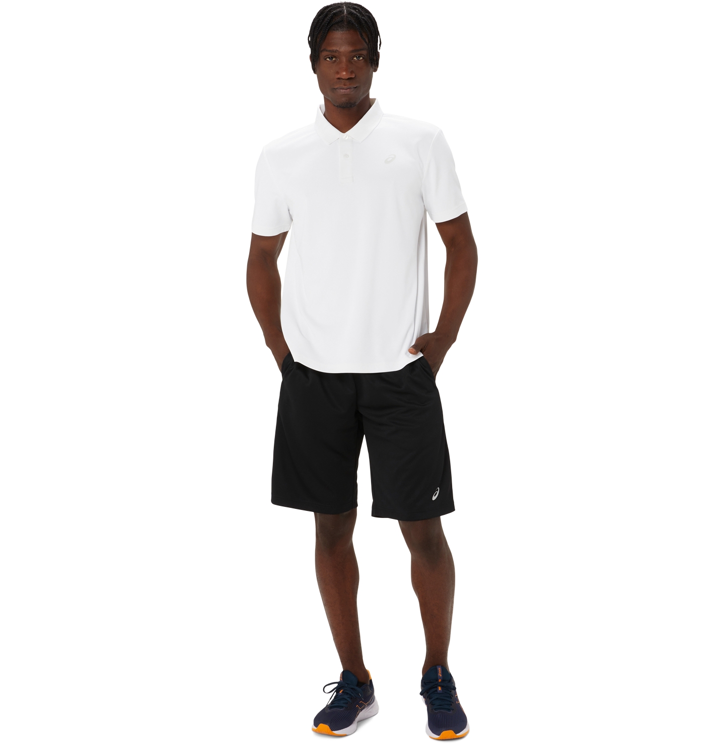 Мужское поло ASICS Short Sleeve Polo Shirt, цвет: Яркий белый — фото 4