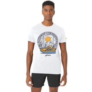 Men's COURT TENNIS GRAPHIC TEE, Brilliant White, T-shirts