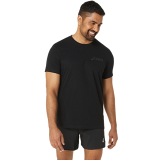 ASICS CHEST LOGO SS TEE Men Performance Black Graphite Grey Camisetas de manga corta para hombre ASICS ES