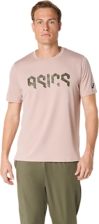 Alternative image view of ASICS HEX GRAPHIC TEE,  FAWN
