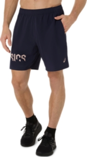 Alternative image view of ASICS HEX GRAPHIC WOVEN 7IN SHORT,  MIDNIGHT/FAWN