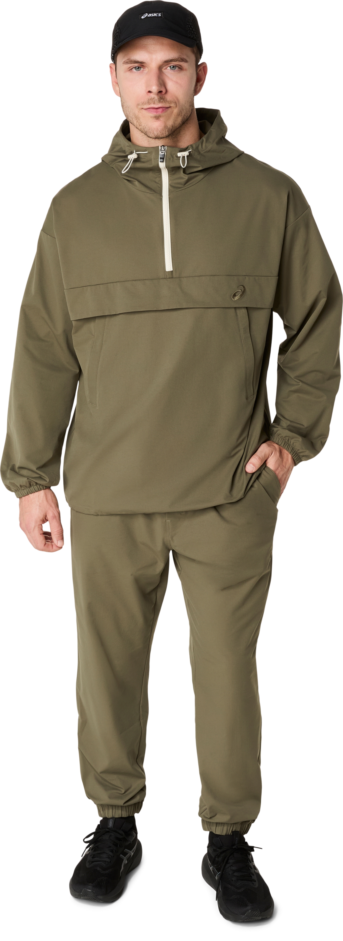 Мужские брюки ASICS Double Weave Pant, цвет: Зелёный — фото 6