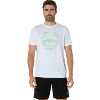 Alternative image view of SPORT GRAPHIC TEE, Brilliant White/Lt Celadon/Cool Matcha