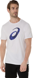 Alternative image view of SPIRAL LOGO GRAPHIC COTTON BLEND TEE,  BRILLIANT WHITE