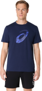 Alternative image view of SPIRAL LOGO GRAPHIC COTTON BLEND TEE,  MIDNIGHT