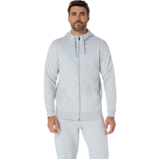 SPORT FULL ZIP HOODIE Men Piedmont Grey Heather Herren Oberteile mit langen Armeln ASICS DE