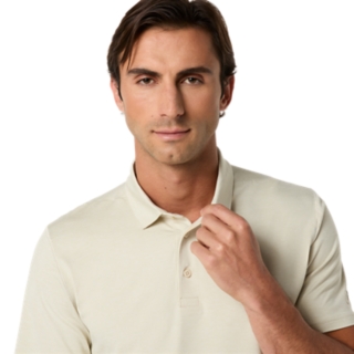 REFINED TEXTURE SHORT SLEEVE POLO-SHIRT, Image 5 of 8