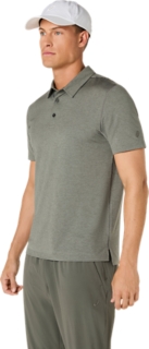 รูปภาพ 3 จาก 6 ถึง ผู้ชาย TRUFFLE GREY HEATHER REFINED TEXTURE SHORT SLEEVE POLO-SHIRT Men Tops