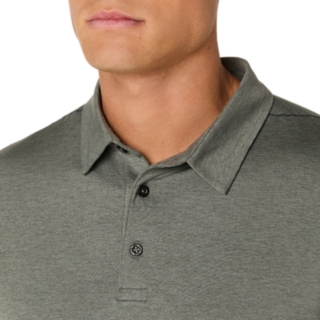รูปภาพ 4 จาก 6 ถึง ผู้ชาย TRUFFLE GREY HEATHER REFINED TEXTURE SHORT SLEEVE POLO-SHIRT Men Tops
