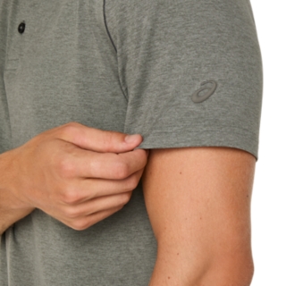 รูปภาพ 5 จาก 6 ถึง ผู้ชาย TRUFFLE GREY HEATHER REFINED TEXTURE SHORT SLEEVE POLO-SHIRT Men Tops