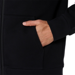 ASICS LOGO FLEECE FULL ZIP HOODIE, Image 5 of 9