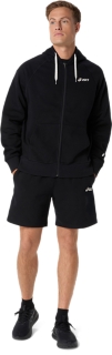 ASICS LOGO FLEECE FULL ZIP HOODIE, Image 9 of 9