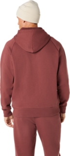 ASICS LOGO FLEECE FULL ZIP HOODIE, Rusted Rock 2