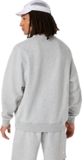 ASICS LOGO FLEECE CREW-NECK TOP, Image 2 of 8