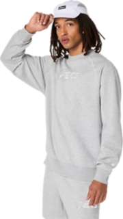 ASICS LOGO FLEECE CREW-NECK TOP, Image 3 of 8