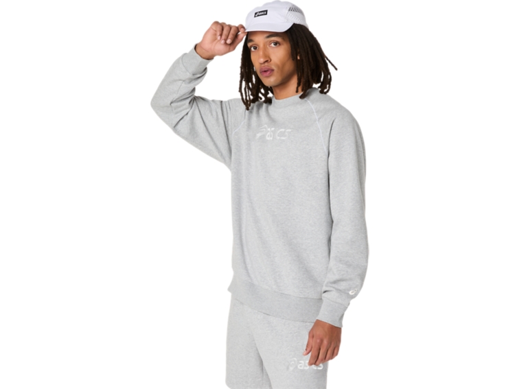 ASICS LOGO FLEECE CREW-NECK TOP thumbnail