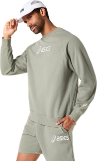 ASICS LOGO FLEECE CREW-NECK TOP, Image 3 of 7