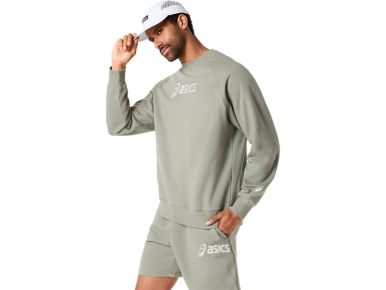ASICS LOGO FLEECE CREW-NECK TOP thumbnail