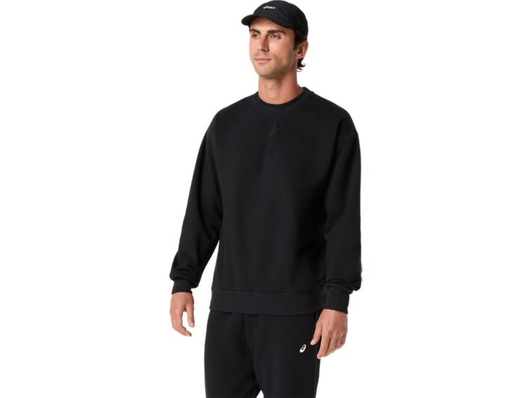 FLEECE CREW-NECK TOP RELAXED thumbnail