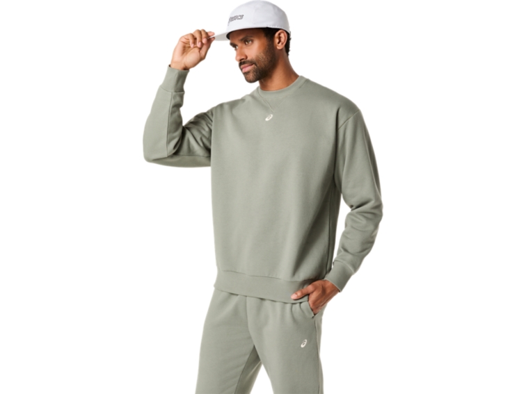 FLEECE CREW-NECK TOP RELAXED thumbnail