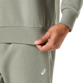 FLEECE CREW-NECK TOP RELAXED, Image 5 of 6