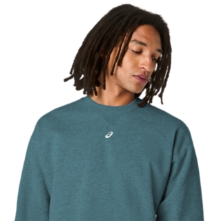 FLEECE CREW-NECK TOP RELAXED, Image 4 of 7