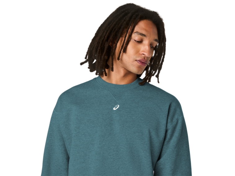 FLEECE CREW-NECK TOP RELAXED thumbnail