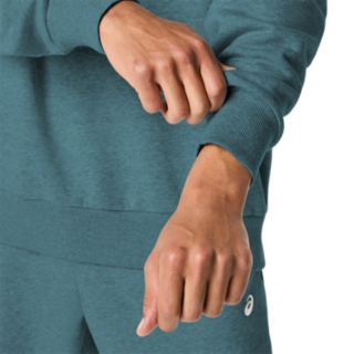 FLEECE CREW-NECK TOP RELAXED, Image 6 of 7