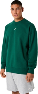 FLEECE CREW-NECK TOP RELAXED, Image 3 of 6