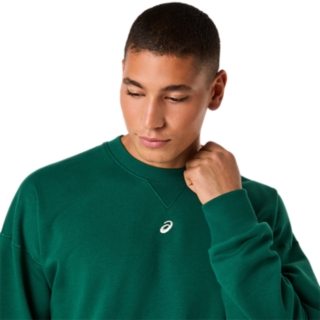 FLEECE CREW-NECK TOP RELAXED, Image 4 of 6
