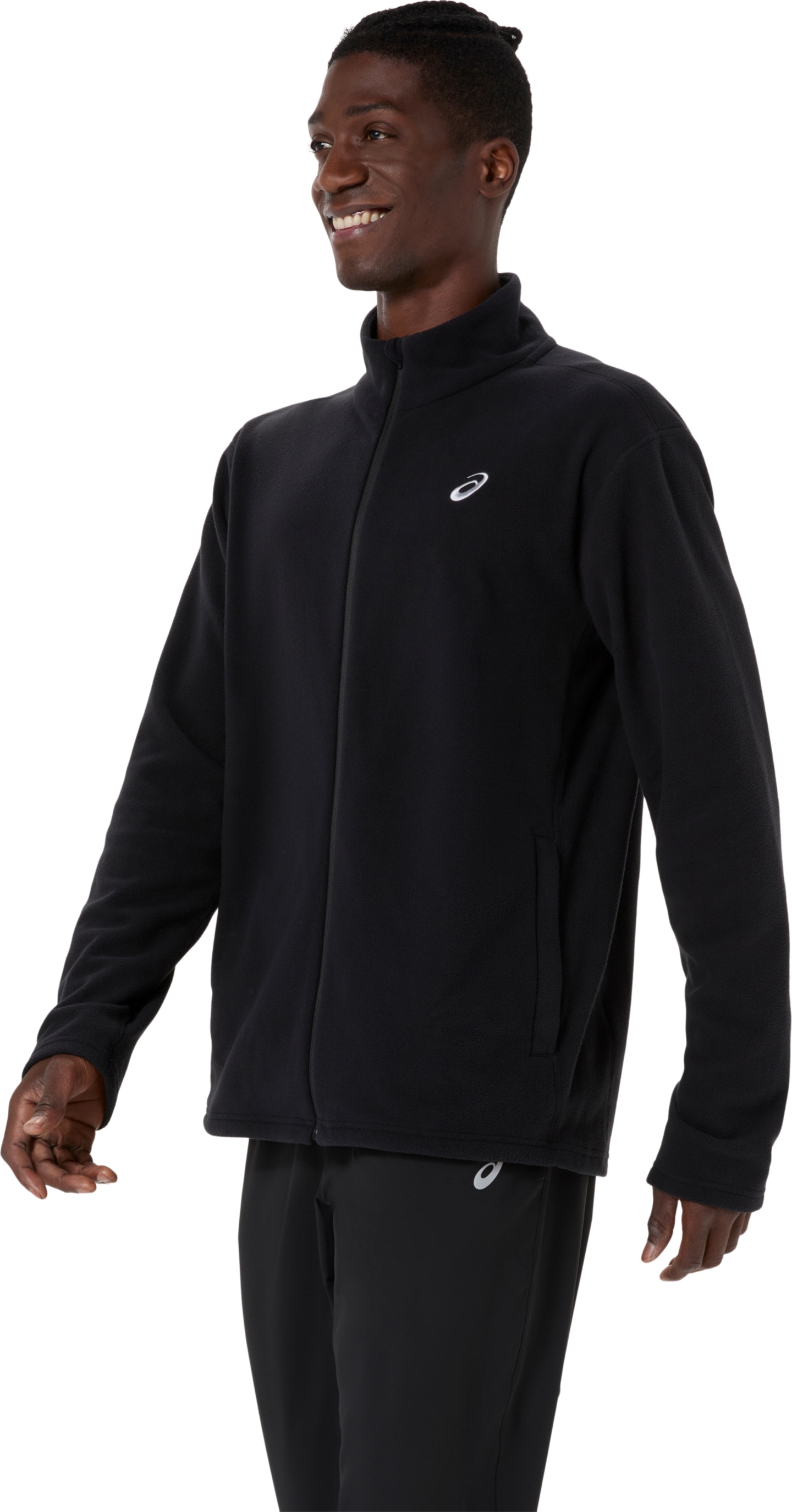 Мужская куртка ASICS Sport Winter Polar Fleece, цвет: Чёрный — фото 2