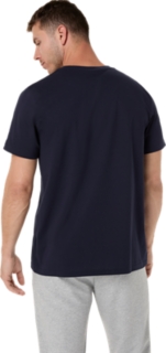 Image 2 of 6 of Men's MIDNIGHT ASICS LOGO TEE Short Sleeve Shirts