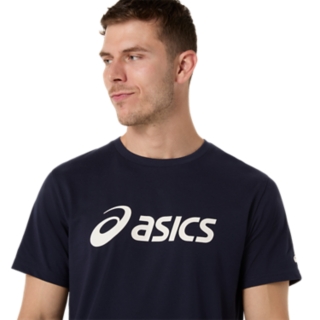 Image 4 of 6 of Men's MIDNIGHT ASICS LOGO TEE Short Sleeve Shirts