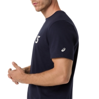 Image 5 of 6 of Men's MIDNIGHT ASICS LOGO TEE Short Sleeve Shirts