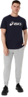 Image 6 of 6 of Men's MIDNIGHT ASICS LOGO TEE Short Sleeve Shirts