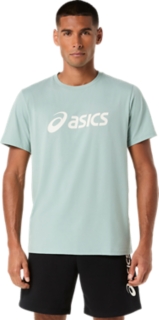 Alternative image view of ASICS LOGO TEE,  OCEAN HAZE