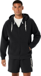 FLEECE FULL ZIP HOODIE, Performance Black 1