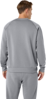 FLEECE CREW-NECK TOP, Grey Heather 2