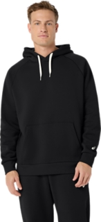 FLEECE RELAXED PULLOVER HOODIE, Performance Black 1