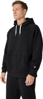 FLEECE RELAXED PULLOVER HOODIE, Performance Black 3