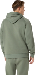 FLEECE RELAXED PULLOVER HOODIE, Lichen Green 2