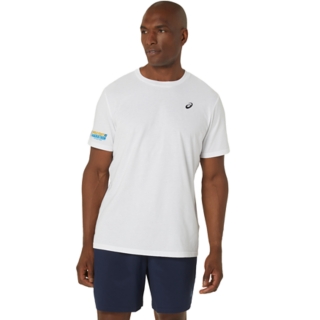 GCM25 ASICS SPIRAL EMBROIDERY TEE, Image 1 of 2