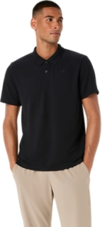 Alternative image view of ASICS COTTON BLEND POLO-SHIRT,  PERFORMANCE BLACK
